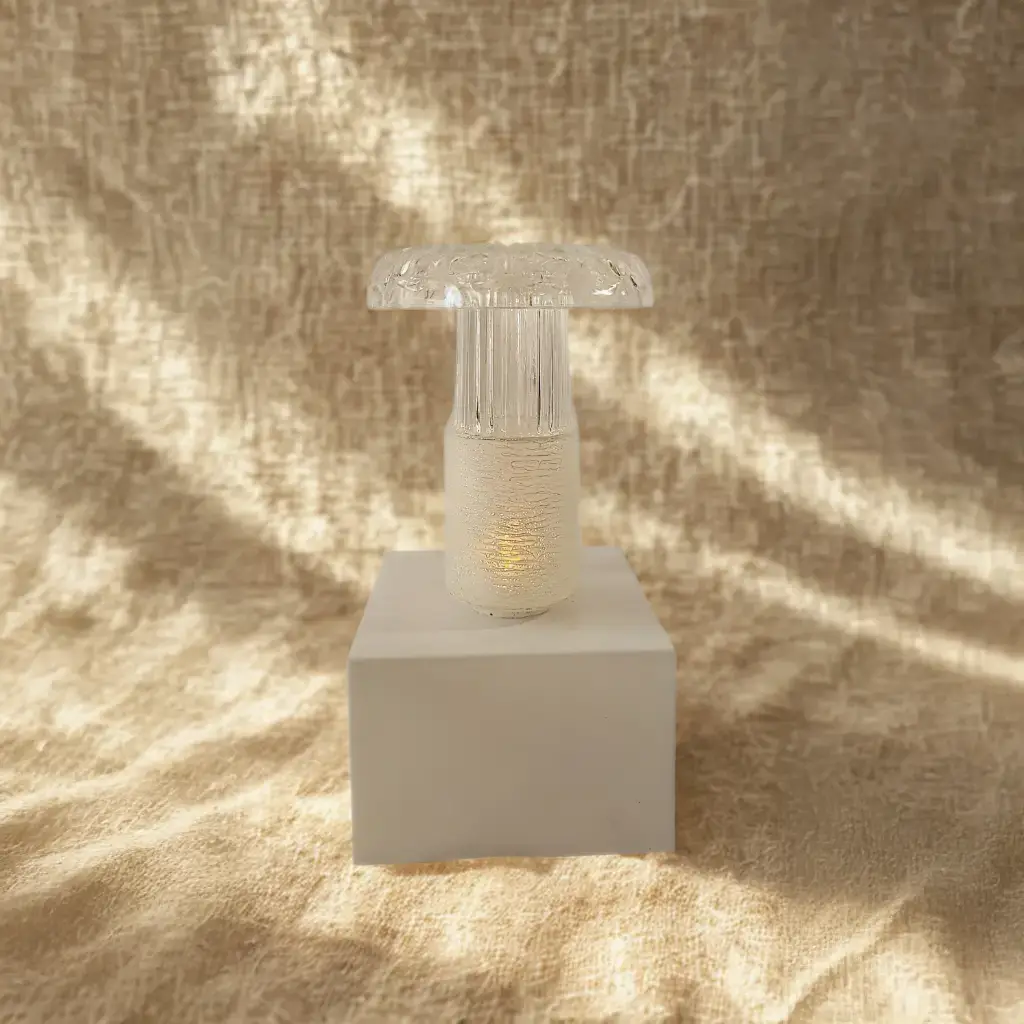 Capucine – Photophore en verre translucide