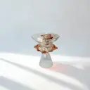 Édith – Vide-poche en verre rosé et transparent